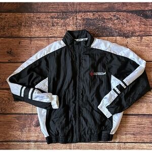 Prince Team Ektelon Windbreaker Jacket Black White Mens Medium Tennis